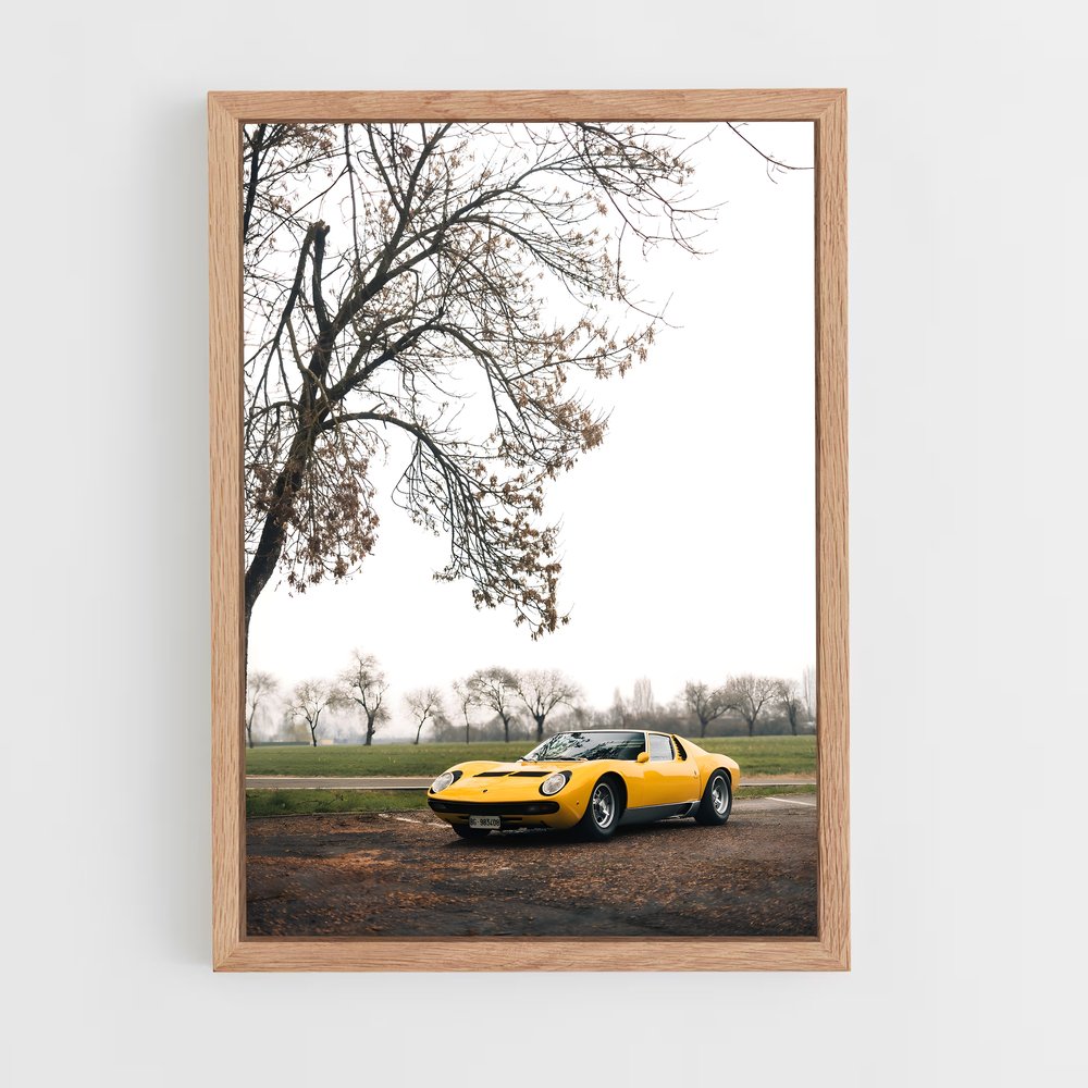 Poster L'Aube Jaune – affiche Lamborghini (vue 4)